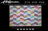 Zig & Zag Quilt - hoffmancaliforniafabrics.nethoffmancaliforniafabrics.net/patterns/files/Zig-and-Zag-quilt... · 1 . Zig & Zag Quilt . Finished size 52 by 69 inches . Quilt design