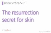 The resurrection secret for skin - Silicones Plus Homesiliconesplus.com/wp/wp-content/uploads/2017/10/... · The resurrection secret for skin ... Stimulation of skin regeneration