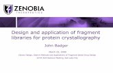 Design and application of fragment libraries for protein ...acscinf.org/docs/meetings/237nm/presentations/237nm34.pdf · Design and application of fragment libraries for protein crystallography.
