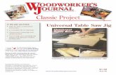 WJC140 Universal Table Saw Jig - Plans · Thank you for purchasing this Woodworker’s Journal Classic Project plan. Woodworker’s Journal Classic Projects are scans of much-loved