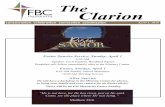 The Clarion · consecration. celebration. connection. commission. The Clarion April 1, 2018 Easter Sunrise Service, Sunday, April 1 6:30 AM Speaker: Cecil Sanders, Headland Square