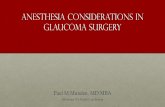 Anesthesia for Glaucoma Surgery Presentations/Paul... · Glaucoma Surgery Paul M Munden, ... • Modification of common methods of ocular anesthesia ... Local Anaesthesia for Ophthalmic