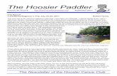 The Hoosier Paddler - Hoosier Canoe and Kayak Club … Docume… · The Hoosier Paddler ... Mike and Michelle Mahaffey, Eddie and Rachel (his daughter), ... top of the stern of his