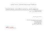 Geometric transformations and objects - Inriavisp-doc.inria.fr/manual/visp-tutorial-geometric-objects.pdf · ViSP 2.6.2: Visual Servoing Platform Geometric transformations and objects