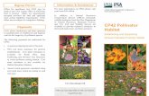CP42 Pollinator Habitat - Farm Service Agency · develop a new practice, CP42-Pollinator Habitat, to help enhance and restore habitat for ecologically and economically significant