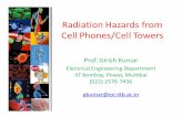 Radiation Hazards from Cell Phones/Cell Towers - … · Radiation Hazards from Cell Phones/Cell Towers ... RF sources Radiation Pattern of ... International Exposure Standards and