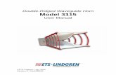 Double-Ridged Waveguide Horn Model 3115 - … · Double-Ridged Waveguide Horn Model 3115 ... +1.512.531.6400 Fax: +1.512.531-6500 ... immunity tests as well as ANSI C634 and EM 55033