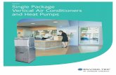 Single Package Vertical Air Conditioners and Heat … · Single Package Vertical Air Conditioners and Heat Pumps by Johnson Controls offer the ultimate in HVAC design flexibility.