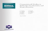 Computational Studies in Molecular Geochemistry … · Computational Studies in Molecular Geochemistry and ... formation of polymerized ... The “Computational Studies in Molecular