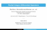 Partial Integro-Differential Operators · M. Rosenkranz Partial Integro-Differential Operators. Da capo: Partial BndProb Consider a domain ˆR 2: Tu = f ... Da capo: Partial BndProb