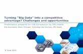 Turning “Big Data” into a competitive advantage ... - cib-pharma… · Turning “Big Data” into a competitive advantage? Challenges and opportunities Presentation prepared