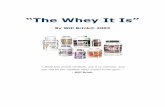 “The Whey It Is” - Critical Bench · muscle building nutrition plan and discover exactly which bodybuilding ... bodybuilding nutrition plan since I started to ... “The Whey