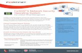 FortiOS 5 Network Security Operating System - Optrics · FortiOS® 5 Network Security Operating System ... FortiOS also integrates well with third-party solutions such ... (PAP, CHAP,