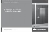 PlayTime - bathstore.com · PlayTime walk-in shower shower enclosure  Any queries? Call: 08000 23 23 23 D