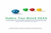 Sales Tax Brief 2015 - Shekha & Muftishekhamufti.com/Managed/pdf/Sales Tax Brief 2015.pdf · Sales Tax Brief 2015 ... Sugar purchased and exported by Trading Corporation of Pakistan