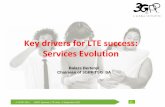 Key drivers for LTE success: Services Evolution · © 3GPP 2011 3GPP Seminar, LTE Asia , 6 ... emergency calls, ... information stored for certain sessions ...