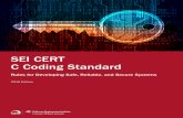 SEI CERT C Coding Standard - resources.sei.cmu.edu · SEI CERT C Coding Standard: Rules for Developing Safe, Reliable, and Secure Systems i Software Engineering Institute | Carnegie