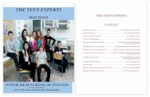 The Teen Experts - sch.grgym-pteleou.mag.sch.gr/attachments/article/52/TheTeenExperts.pdf · THE TEEN EXPERTS CONTEXT EDITOR'S ... be it a Ferrari model or a rap song, we can communicate