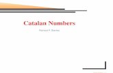 Catalan Numbers - MIT Mathematicsrstan/transparencies/china.pdf · An OEIS entry OEIS: Online Encylopedia of Integer Sequences (Neil Sloane).See database of over 270,000 sequences