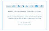 EXECUTIVE SUMMARY MEETING REPORT - WHO · EXECUTIVE SUMMARY MEETING REPORT ... use of standard RRL reporting forms, ... areas of sample referral and testing, ...