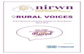 RURAL VOICES - nirwn.org · RURAL VOICES Action Research and Policy Priorities for Rural Women March 2018 Supported By Supported by