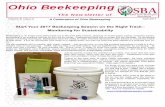 Ohio Beekeeping · Ohio Beekeeping The Newsletter of ... beekeepers have the ability to make informed decisions to take actions to ensure the health ... 800.00OSBA Logo clothing