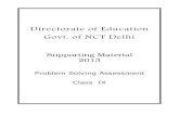 Directorate of Education Govt. of NCT Delhi - … · Directorate of Education Govt. of NCT Delhi Supporting Material ... k¡ „A‟ vkSj „B‟ tks Øe”k% iwoZ vkSj if”pe dh