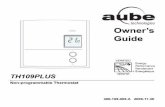 Owner’s Guide - Honeywell · TH109PLUS Non-programmable Thermostat Owner’s Guide 400-109-005-A 2009-11-30 400-109-005-A (Calypso) ENG.fm Page -1 Monday, November 30, 2009 2:36