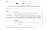 NAME: DATE: BUSINESS: Petty cash book Business …pdst.ie/sites/default/files/Business Studies Topic - Petty cash... · NAME: _____ DATE:_____ BUSINESS: Petty cash book Business Petty
