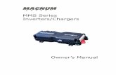 MMS Series Inverters/Chargers - magnum …€¦ · Record the unit’s model and serial number in case you need to ... ﬂ ood them for at least 15 minutes with running water and