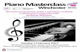 Piano Masterclass - Hampshiredocuments.hants.gov.uk/corporate/PianoMasterclass2017.pdf · Piano Masterclass Winchester We invite young pianists, grade 1 and above, to attend a special