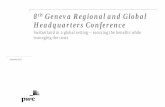 8th Geneva Regional and Global Headquarters Conference · 8th Geneva Regional and Global Headquarters Conference ... • Mobility strategy ... How can I predict skills gaps and take