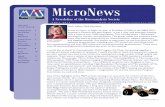 MicroNews - Microanalysis Society · scale through personal contacts, ... MICRONEWS state-of-the-art instrumentation, ... Ben Miller of Arizona State University, Monika Rathi of South