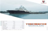 SEGOVIA TIDE - Tidewater · 58 M Anchor Handling Tug SEGOVIA TIDE Length, Overall: 192.6 ft 58.7 m Beam: 47.9 ft 14.6 m Depth: 18 ft 5.5 m Maximum Draft: 15.6 ft 4.8 m Minimum Height: