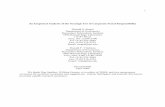 An Empirical Analysis of the Strategic Use of Corporate ... · An Empirical Analysis of the Strategic Use of ... Recent theories of the strategic use of corporate social responsibility