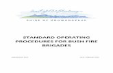 STANDARD OPERATING PROCEDURES FOR BUSH … · SOP 14 – CREWING OF BRIGADE FIRE APPLIANCES ... SOP 2 – CALL OUT PROCEDURE INITIAL NOTIFICATION Notification of fires can take place