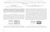 Modeling and Simulation of an Energy Harvesting Systemindel.etfbl.net/2014/resources/Proceedings_2012/xPaper_27.pdf · Modeling and Simulation of an Energy Harvesting System Vidya
