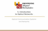 Introduction to Optical Networks - Bienvenido al …ocw.umh.es/.../theory/lecture-5.-intro-optical-networks.pdf · Optical Communication Systems and Networks Introduction to ... Research