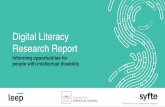 Digital Literacy Research Report - Leep - Digital … · Digital Literacy Research Report ... communications and project management. CID recruited participants for this research and