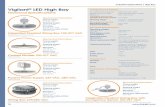 Vigilant LED High Bay - Dialight · Vigilant® LED High Bay Technical Specifications Certifications & Ratings: UL 1598/A (wet locations) CSA C22.2 No. 250 IP66/67 ... N Standard No