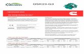Generator Set Specification Sheet Format · The QSK23 is an in-line 6 cylinder engine with a 23litre ... This Quantum series utilizes sophisticated ... Cummins G-Drive Engines Asia