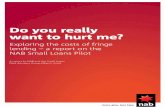 Do you really want to hurt me? - NAB Personal Banking · Do you really want to hurt me? Exploring the costs of fringe lending – a report on the NAB Small Loans Pilot ... majority