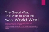 The Great War, The War to End All Warscoopersworldhistory.weebly.com/uploads/5/7/5/4/57546235/wwi_the... · Marching Toward War The long-term causes of World War I: M –militarism