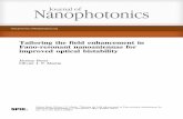 Tailoring the field enhancement in Fano-resonant ... · Tailoring the field enhancement in Fano-resonant nanoantennas for improved optical bistability Jérémy Butet* and Olivier