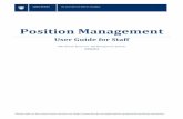 Position Management - UBC Human Resources · remember to change it! ... position created in position management. ... if position is ongoing, leave blank.