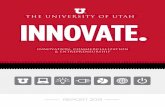 INNOVATE - utah.edu · innovate. contents introduction pArtnEr rESEArcH Unlocking the Secrets of Autism..... 8 Scientific Computing and Imaging Institute Stronger than Ever .....