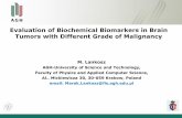 Evaluation of Biochemical Biomarkers in Brain Tumors with Different Grade … · 2017-02-02 · Evaluation of Biochemical Biomarkers in Brain Tumors with Different Grade of Malignancy