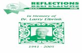 In Memory of - GCTM · In Memory of Dr. Larry Elbrink 1941 ... Reviewers were able to ... worked at RESA for many years and continued to teach at