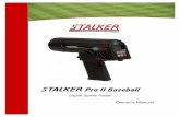 Information Technology Solutions - Stalker Radar Stalker Pro II Baseball... · S Pro II Baseball. Digital Sports Radar. Owner’s Manual . Information Technology Solutions
