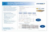 Surface Mount Multilayer Ceramic Capacitors - KEMET Mou… · Case Size Rated Voltage (VDC) Capacitance Tolerance Under Development Currently Available 6505001,000 1,200 1,700 ...